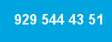 929 544 43 51 929 544 43 51